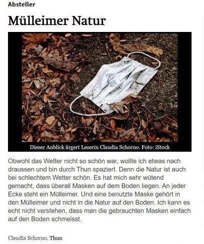 Forum Thuner Tagblatt ( Absteller ) 23. Oktober 2020