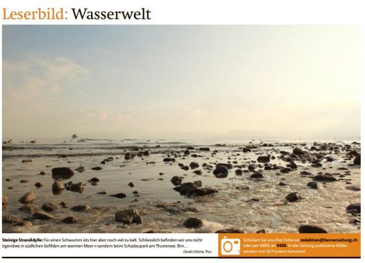  Leserbild Berner Zeitung und Thuner Tagblatt 3. Februar 2016