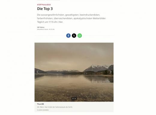 SRF Meteo Top 3 30. März 2024