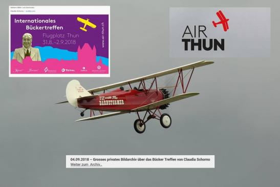 Meine Fotos vom Bückertreffen in Thun 31. Augsut 2018 - 2.September 2018 wurden bei den Seite (  http://www.thun-airfield.ch/bueckertreffen ) und ( http://air-thun.ch/bueckertreffen-2018/de/news-de/aktuell/#start ) verlinkt.